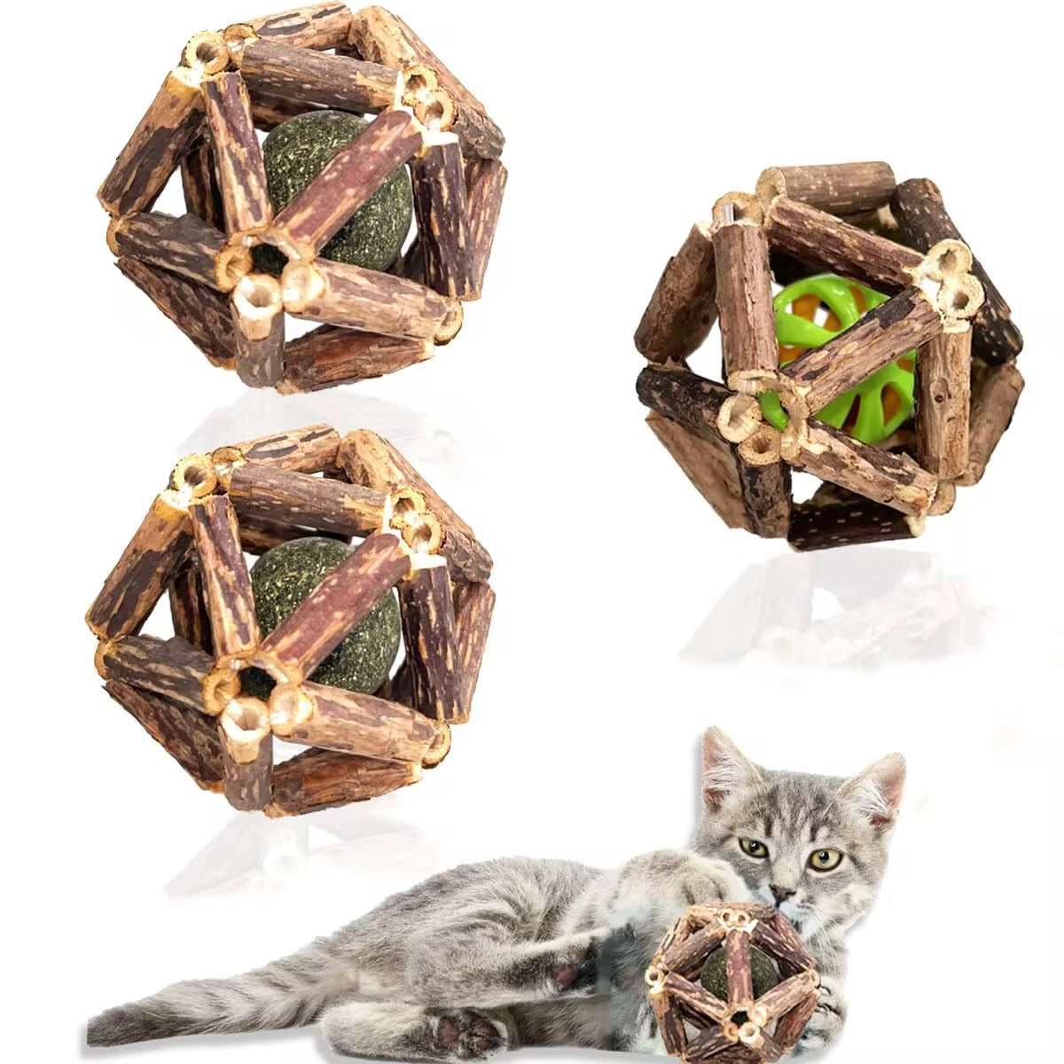 Bolita para masticar con catnip