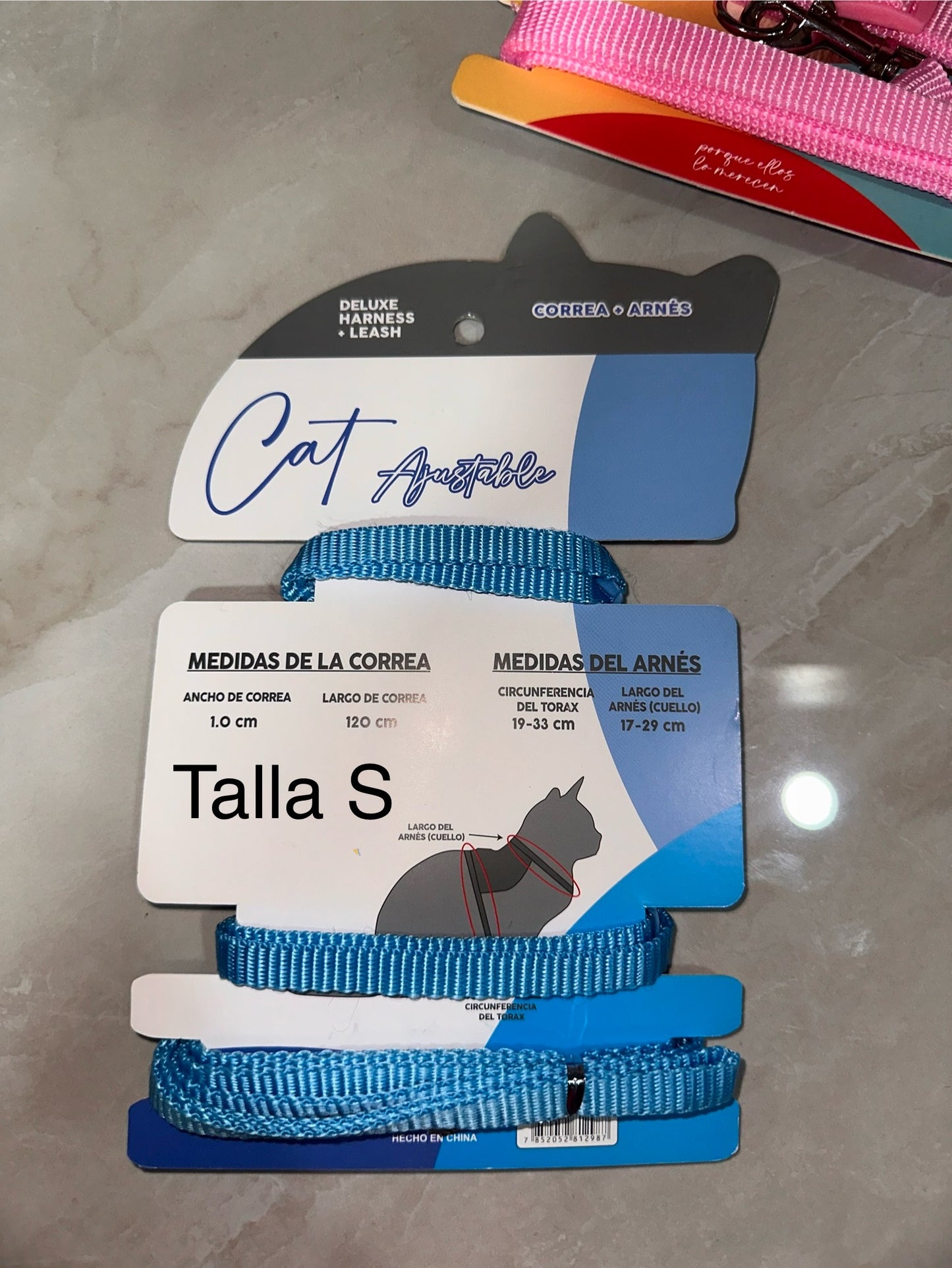 Pechera + correa para gato