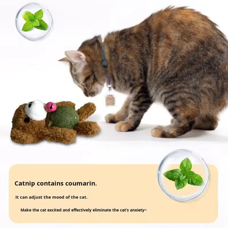 Peluche con bolita de catnip