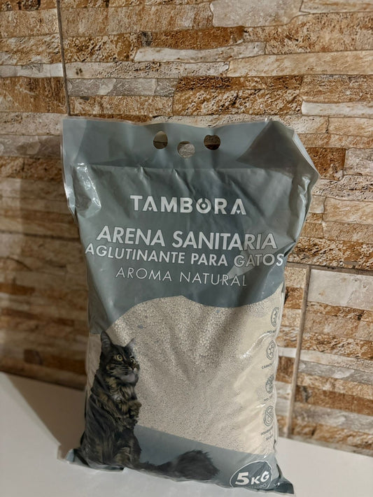 Arena para gatos tambora