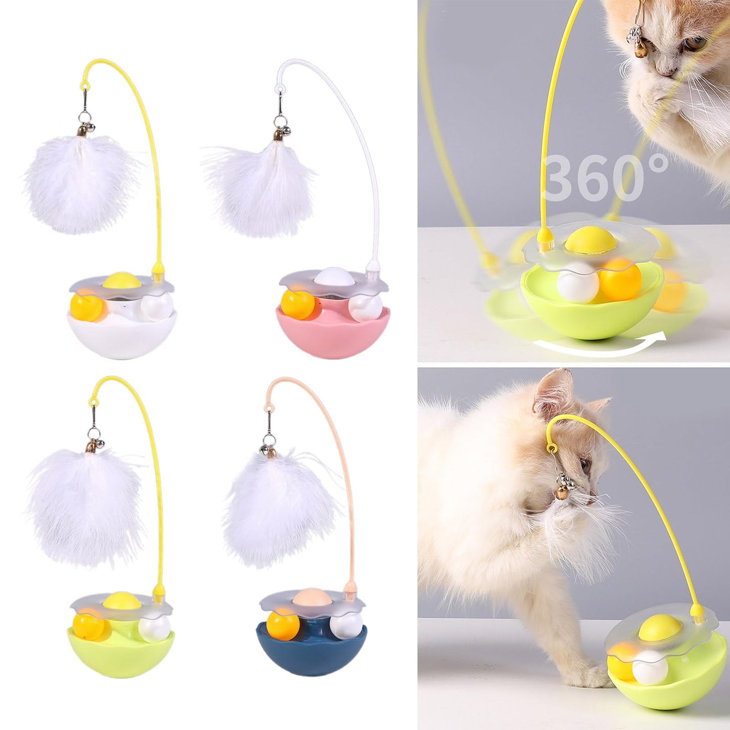 Pluma con Bolita de Catnip