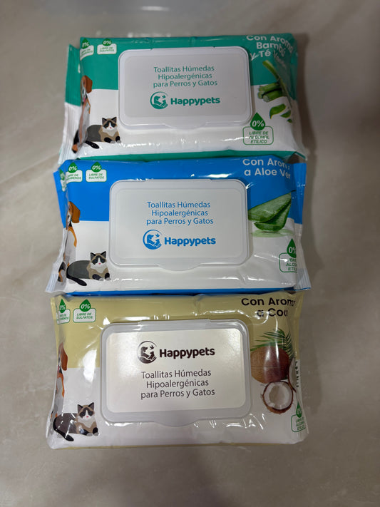 Toallitas húmedas para mascota