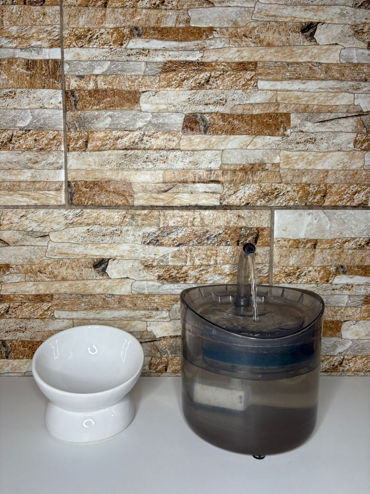 Bowl y fuente transparente