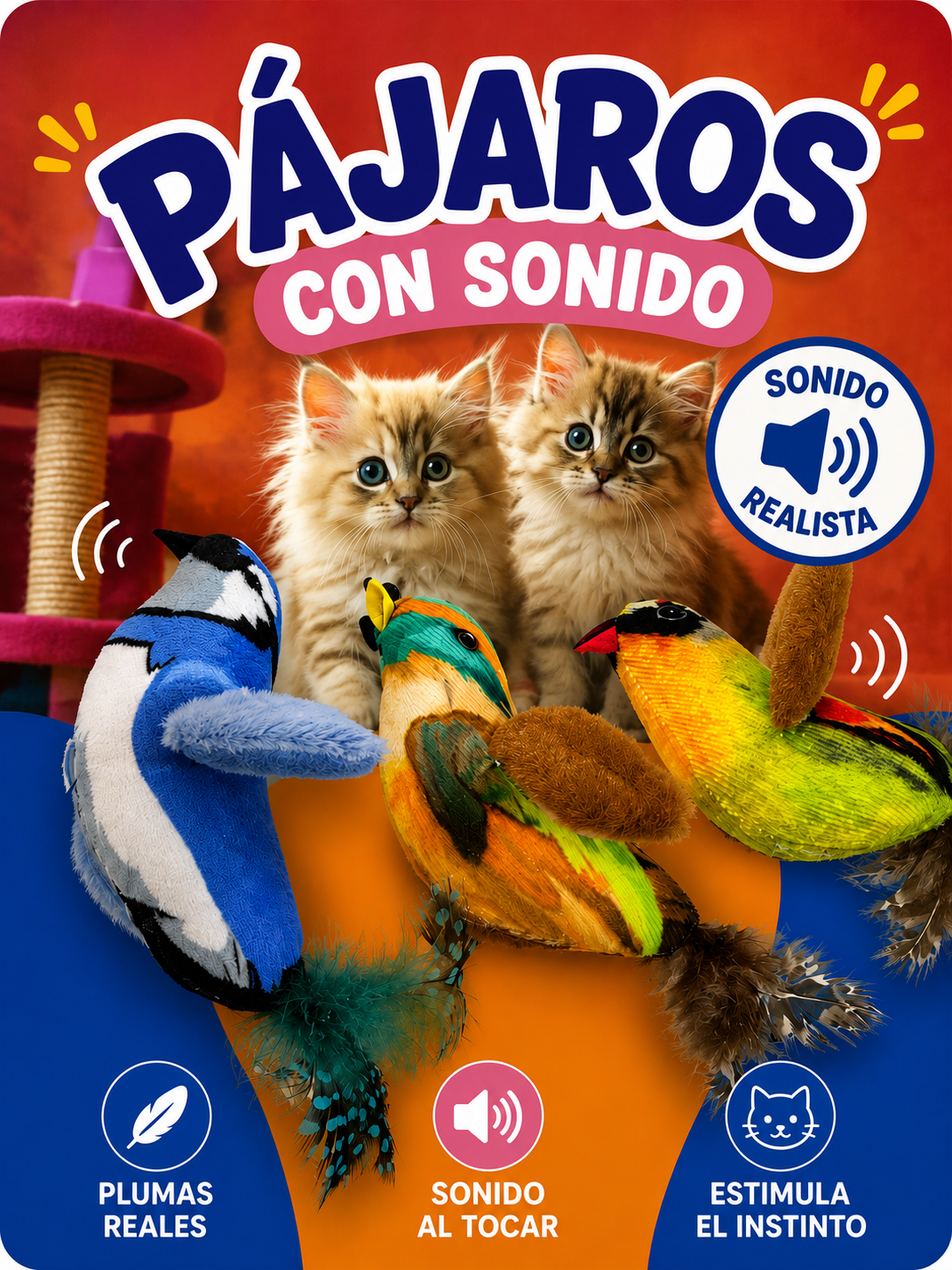 Pájaros con sonido